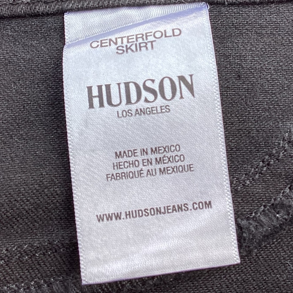 NEW Hudson Centerfold Extreme High Rise Coated Metallic Mini Skirt 28 - Picture 6 of 7